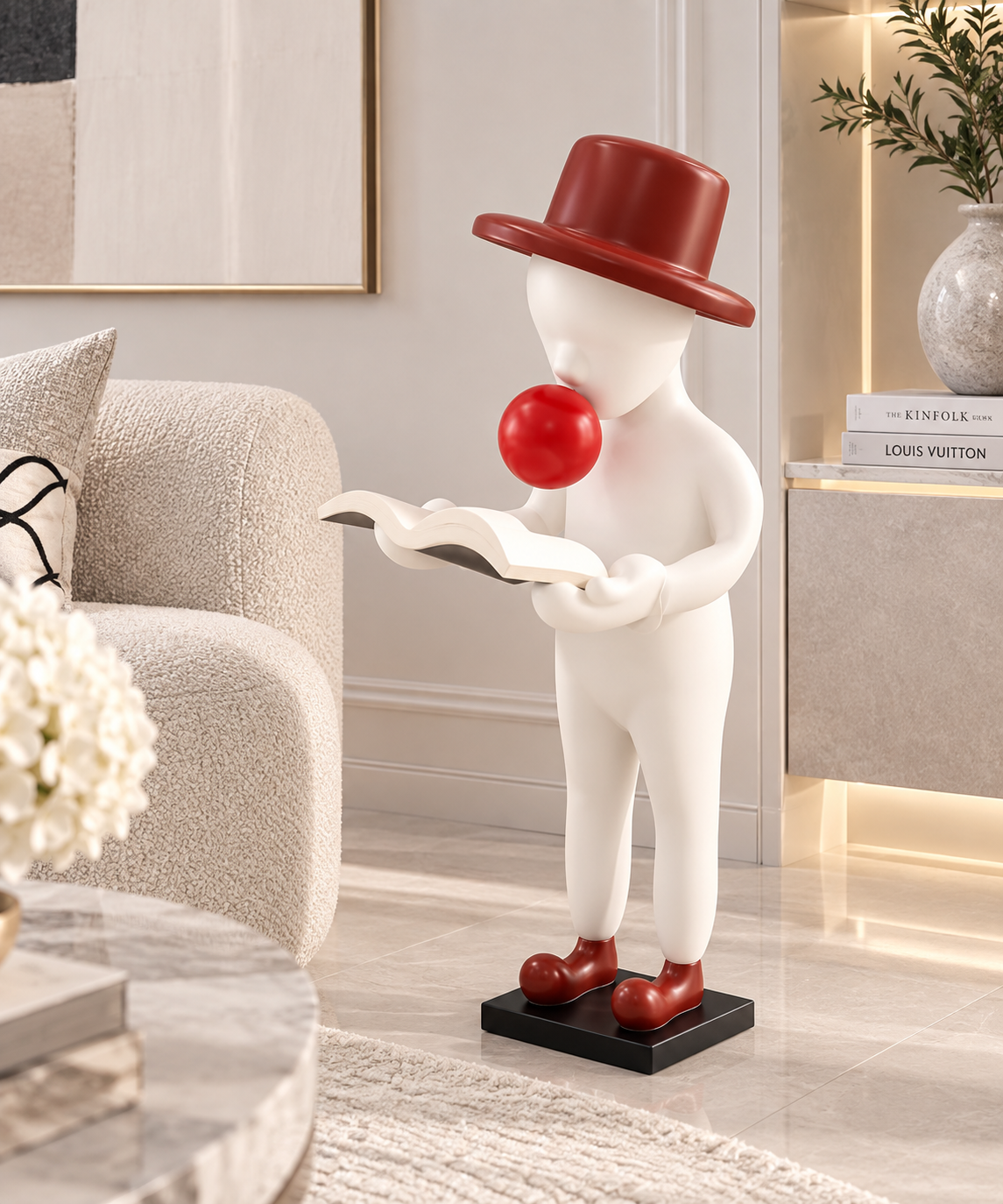 Bubble Reader Decorative Figure
