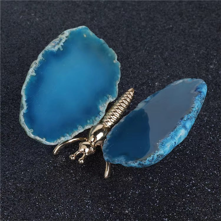 Agate Butterflies Decor