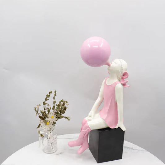 Bubblegum Girl Sculpture