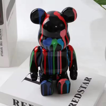 Paint Drip Bear Figure