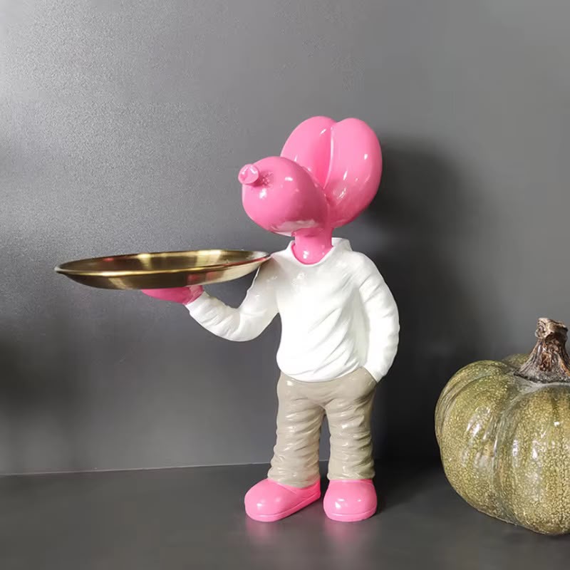 Balloon Head Tray Figure