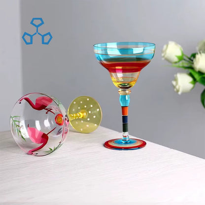 Hand-Painted Martini Glasses