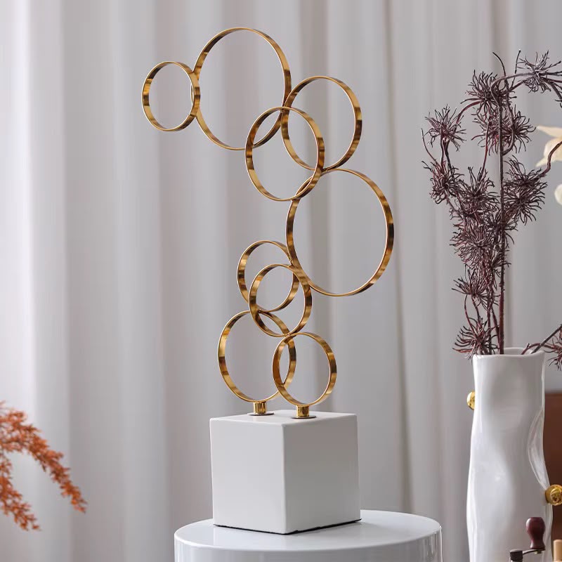Metal Rings Sculpture
