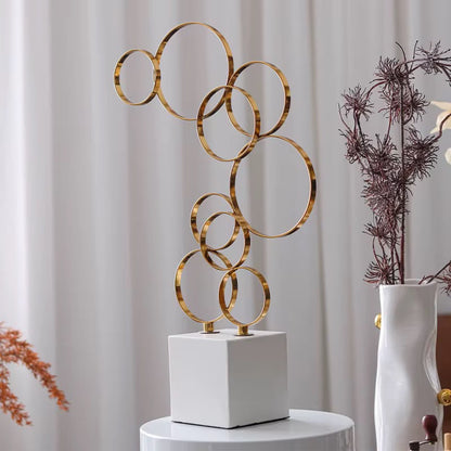 Metal Rings Sculpture
