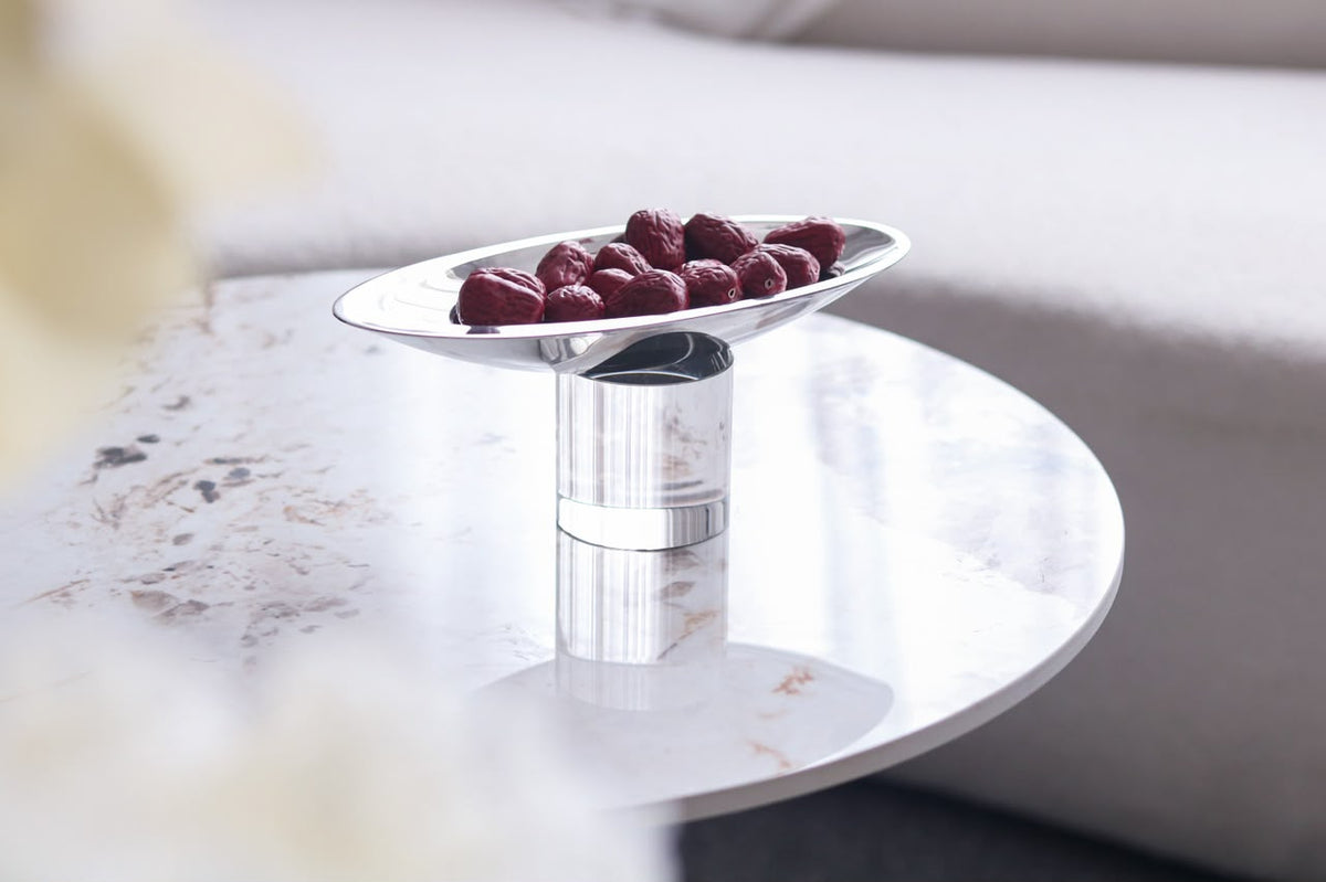 Crystal & Metal Decorative Bowl