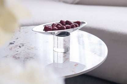 Crystal & Metal Decorative Bowl