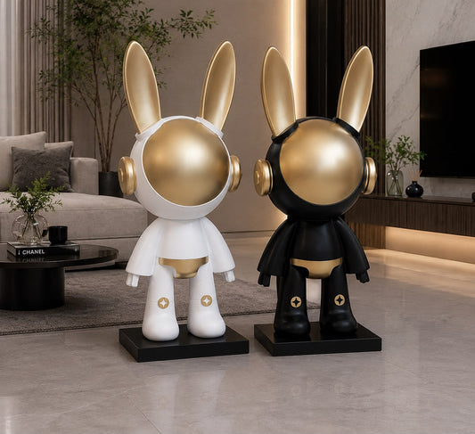 Astronaut Bunny Decorative Figure