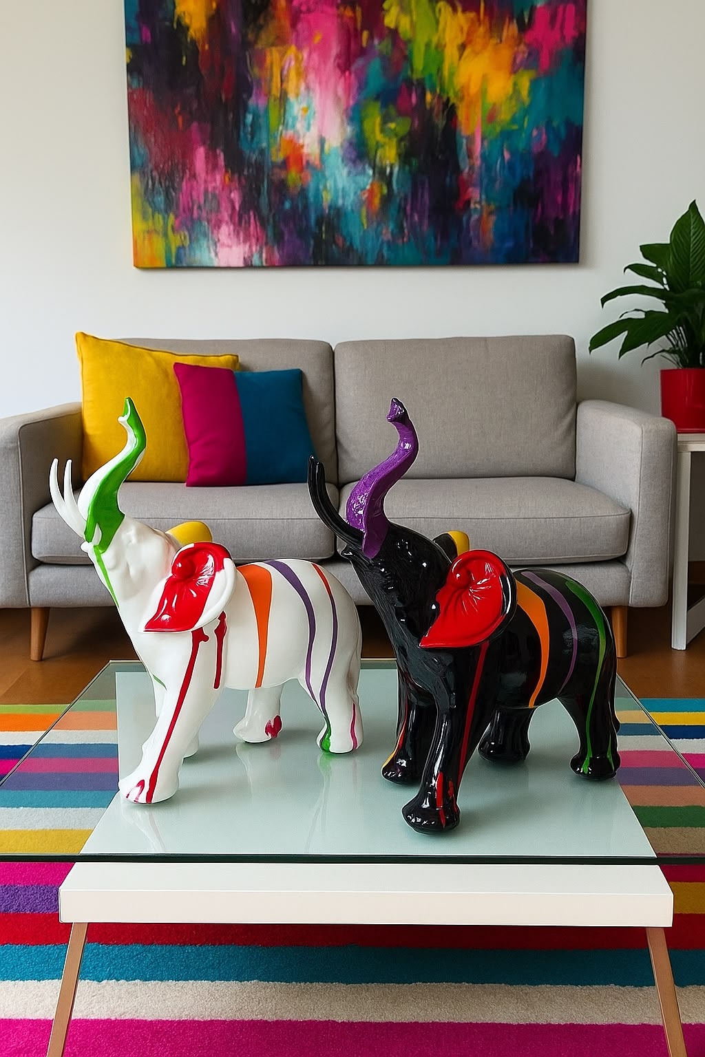 Pop Art Drip Elephant