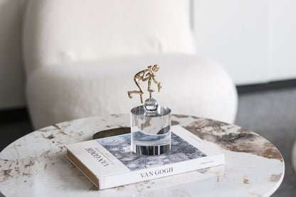 Crystal & Metal Runner Decorative Piece