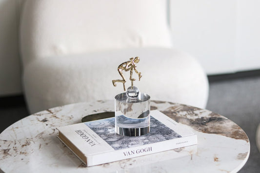 Crystal & Metal Runner Decorative Piece