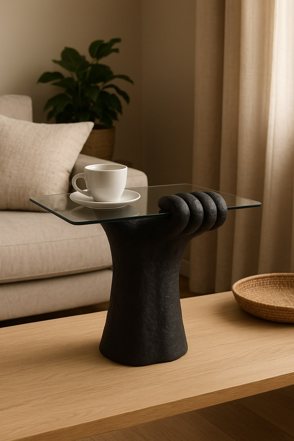 Whale Hand Display Table