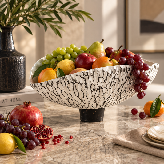 Textured Decorative Fruit Bowl