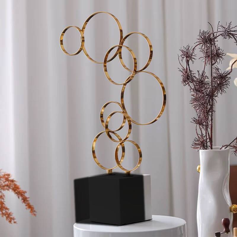 Metal Rings Sculpture