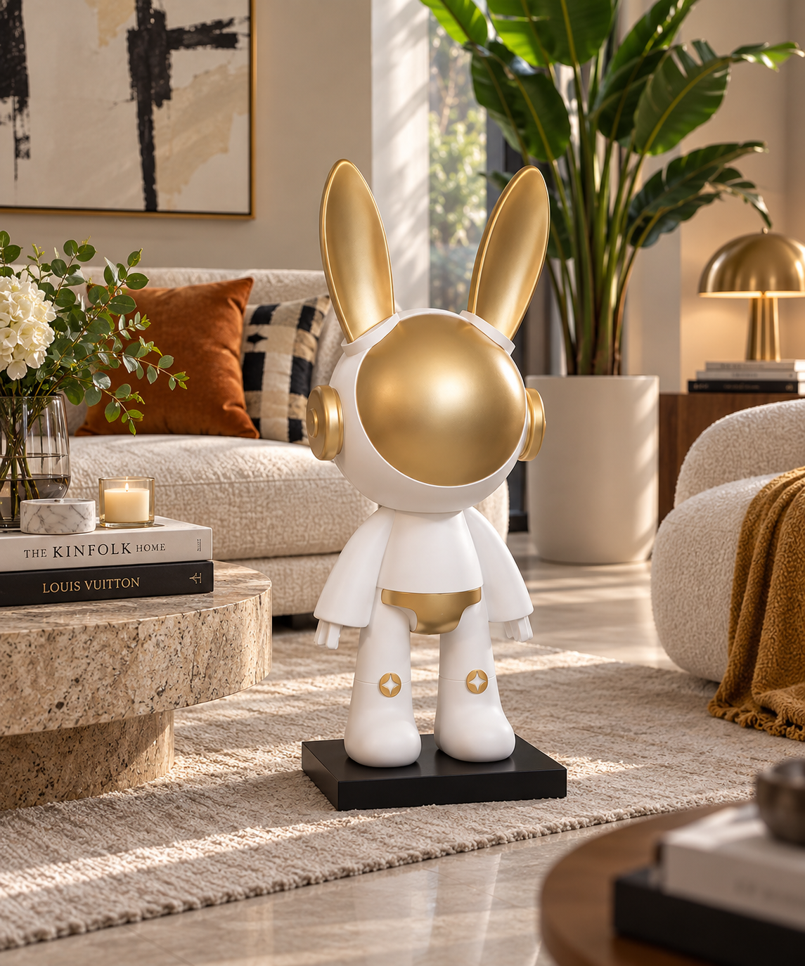 Astronaut Bunny Decorative Figure