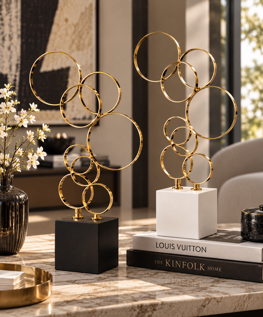 Metal Rings Sculpture